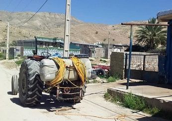 مشارکت 70 تراکتوردر گند زدایی معابر قیروکارزین