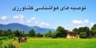 جدیدترین توصیه‌های هواشناسی کشاورزی برای کشاورزان استان تهران