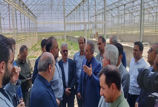 بازدید رییس سازمان جهاد کشاورزی آذربایجان‌غربی از شهرک کشاورزی مهلذان یک شهرستان خوی 