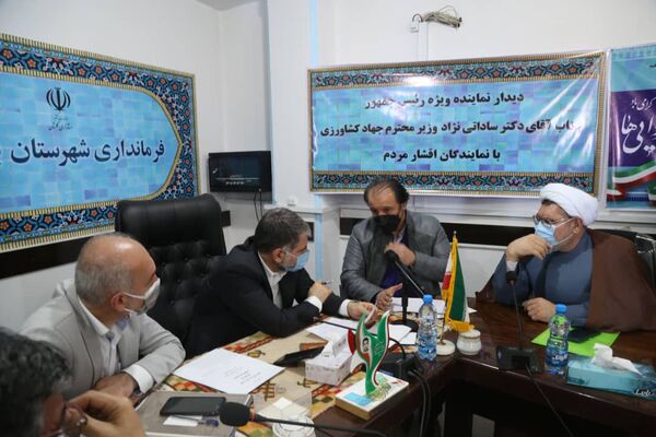 دیدار مردمی وزیر جهاد کشاورزی در شهرستان بندر گز