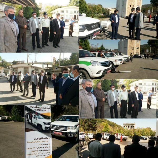 برگزاری مانور پدافند غیرعامل خودروهای اطفای حریق