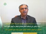 ۸۱ درصد اراضی آبی مستعد استان همدان مجهز به آبیاری نوین است 