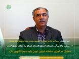 ۸۱ درصد اراضی آبی مستعد استان همدان مجهز به آبیاری نوین است 