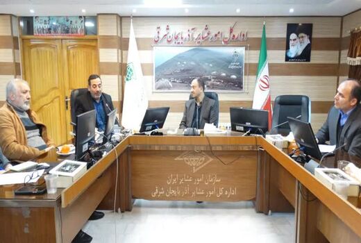 برگزاری جلسه کارگروه توسعه مدیریت و ارزیابی عملکرد در اداره کل امور عشایر آذربایجان شرقی
