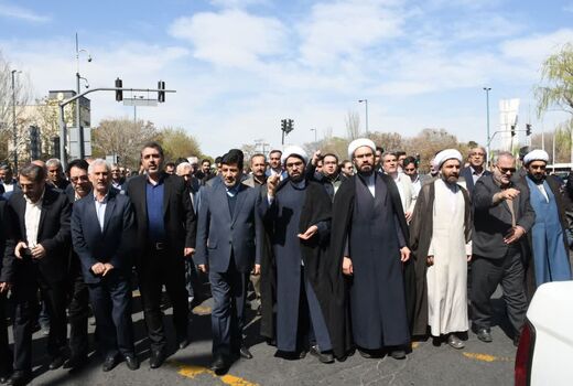 خروش جهادگران و کارکنان جهادکشاورزی در حمایت از مردم مظلوم فلسطین