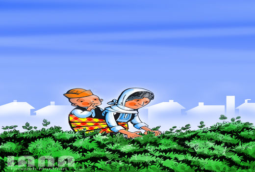 روز جهانی زنان روستایی- کارتون فیروزه مظفری