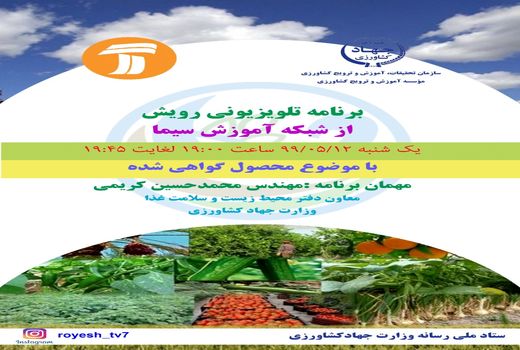 بررسی محصول گواهی‌شده از شهرستان دماوند در شبکه آموزش