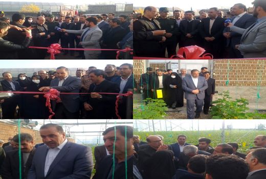 افتتاح واحد‌های گلخانه ای مجتمع صالح آباد