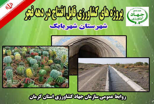 15 طرح کشاورزی و دامپروری شهرستان شهربابک 