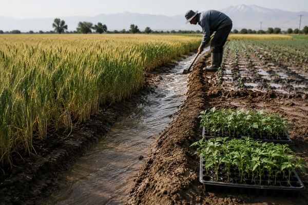 نشاکاری همزمان با آخرین آبیاری گندم، بهره‌وری آب در کشت پنبه را افزایش می‌دهد