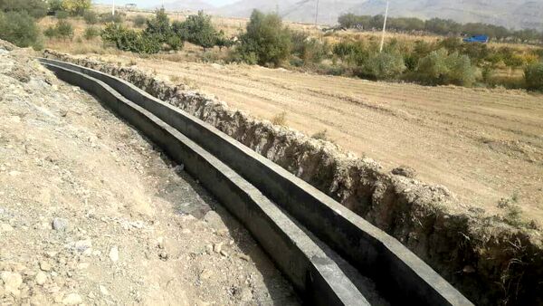 پایان عملیات اجرایی کانال آبرسانی به اراضی کشاورزی سهل آباد شهرستان لردگان 