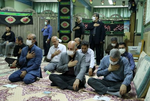 کارکنان جهاد کشاورزی قزوین در عزای سالار شهیدان به سوگ نشستند