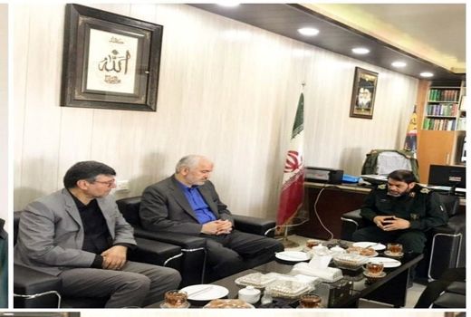 دیدار و عرض تسلیت مهاجر رییس سازمان جهادکشاورزی استان گلستان به سردار معروفی فرمانده سپاه نینوا استان گلستان
