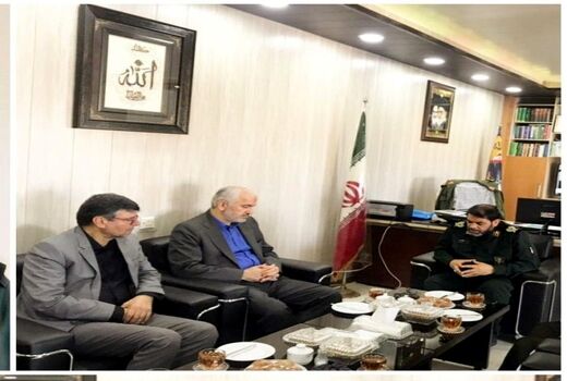 دیدار و عرض تسلیت مهاجر رییس سازمان جهادکشاورزی استان گلستان به سردار معروفی فرمانده سپاه نینوا استان گلستان