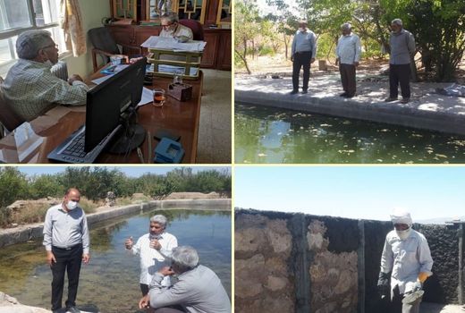 برگزاری آزمون مقنی گری و بازدید مدیرآب وخاک سازمان در نهبندان