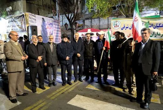 حضور رئیس سازمان جهادکشاورزی آذربایجان شرقی در موکب سنگرسازان بی‌سنگر در چهل‌ودومین شب گردهمایی تبریز