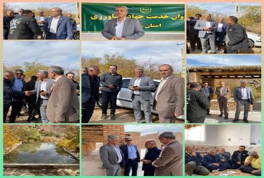 بازدید از پروژه‌های بخش آب و خاک  روستای «بهورد»، شهرستان گرمسار