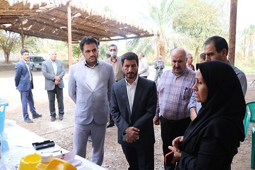رزمایش راههای مقابله با سوسک سرخرطومی حنایی خرما در اندوهجرد شهداد برگزار شد