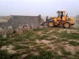 تخریب کاربری غیر مجاز اراضی کشاورزی در قهجاورستان