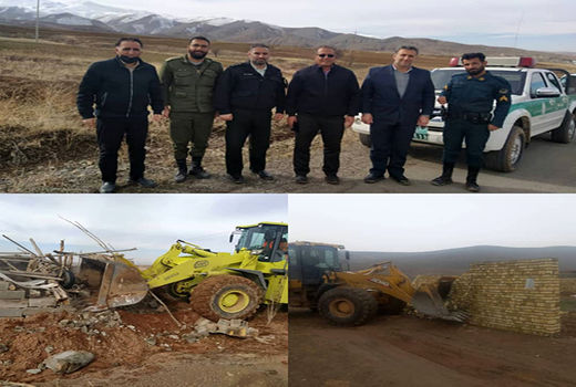 15 ساخت و ساز غیر مجاز در اراضی زراعی و باغی آوج قلع و قمع شد 