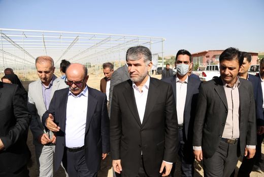 بازدید وزیر جهاد کشاورزی از گلخانه هیدروپونیک کشور در شهرستان دیواندره