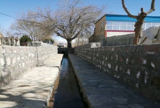 عملیات مرمت قنات روستای ولامدر شهرستان البرز اجرا شد