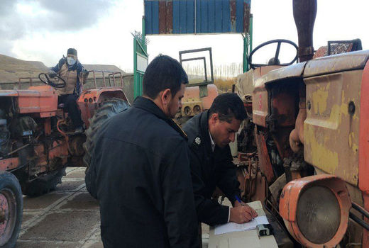 پلاک گذاری بیش از 98 درصد ماشین‌آلات کشاورزی  در هشترود