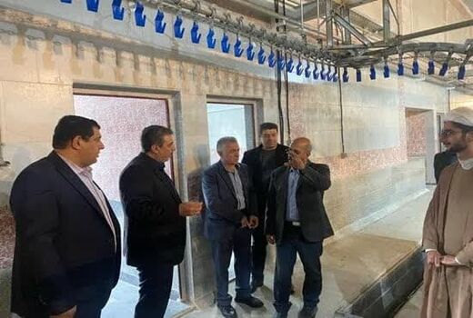 پیشرفت 90 درصدی کشتارگاه طیور پاک مرغ آذربایجان در سراب 