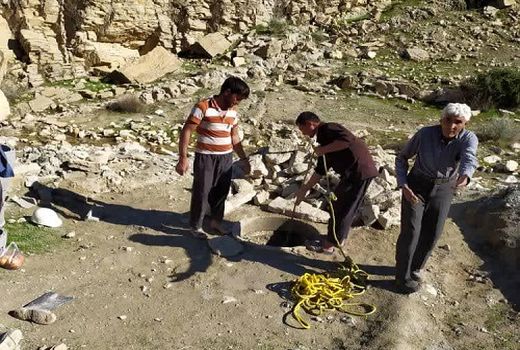 قنات چاه درویشی قیر جان دوباره گرفت 