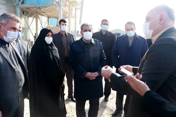 بازدید استاندار قزوین از مجتمع گوشت زیاران در شهرستان آبیک
