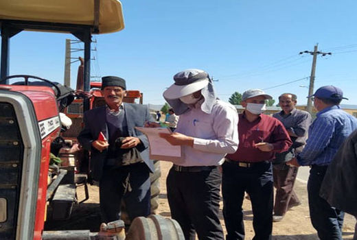 اجرای طرح پلاک گذاری تراکتورهای کشاورزی در سه منطقه شهرستان هریس