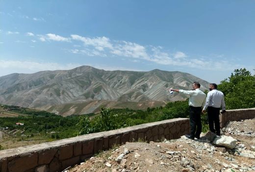 بازدید سرپرست یگان حفاظت اراضی  کشاورزی استان تهران از اراضی کشاورزی شمیرانات