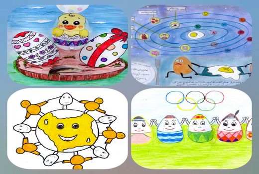 انتخاب 21 نقاشی برتر در مسابقه نقاشی به مناسبت روز جهانی تخم مرغ 