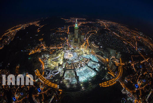 عکس هوایی از شهر مکه