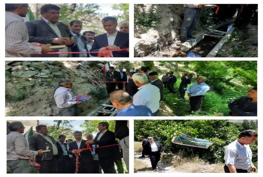 افتتاح طرح کانال آبیاری عمومی در روستای قرمزی گل در شهرستان آذرشهر