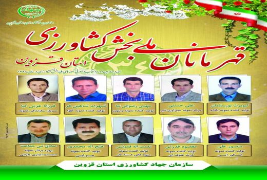 افتخاری دیگر برای کشاورزی استان قزوین