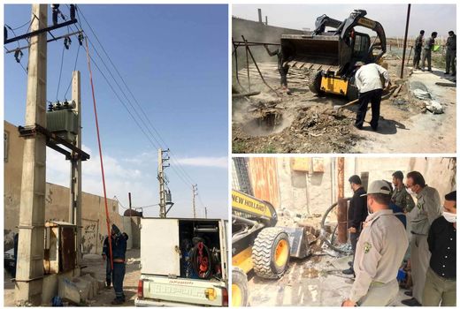 انسداد چاه‌های غیرمجاز آب با دستور قضایی در قرچک