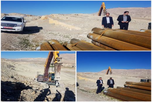 پیشرفت ۵۵ درصدی ایستگاه پمپاژ روستای گنبد پیرمحمد