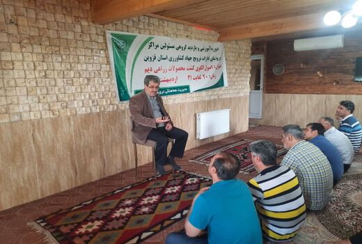 بازدید مسئولین مراکز جهاد کشاورزی  ازمزارع گندم دیم قزوین