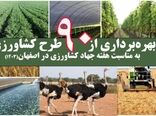 بهره‌برداری از ۹۰ طرح کشاورزی به مناسبت هفته جهاد کشاورزی در اصفهان