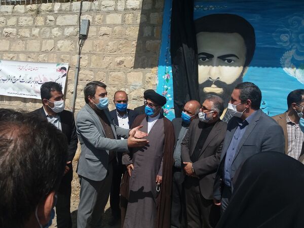 رونمایی از تمثال مبارک شهیدان سنگر سازان بی سنگر  فیروزکوه