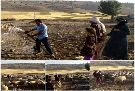 بهره برداری عشایر درگه از آب شرب پایدار