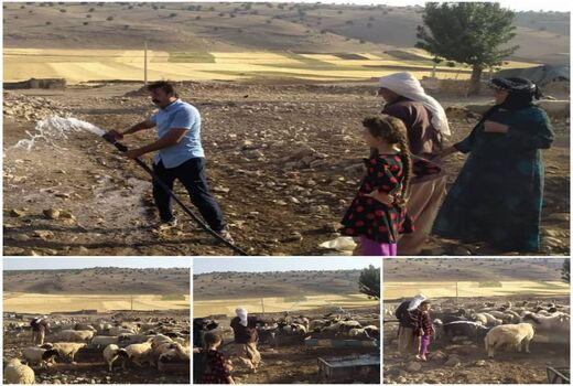 بهره برداری عشایر درگه از آب شرب پایدار