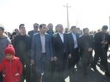 حضور وزیر جهاد کشاورزی در راهپیمایی ۱۳ آبان