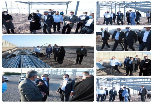 بازدید استاندار قزوین از یک واحد پرورش قارچ در حال احداث و همچنین طرح توسعه شرکت کشت و صنعت رامند مجار در آبیک