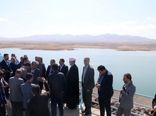 بازدید معاون آب و خاک وزارت جهاد کشاورزی از سد مخزنی نهب در تاکستان