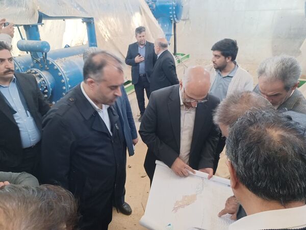 بازدید میدانی رییس سازمان جهاد کشاورزی آذربایجان‌غربی از شبکه‌های آبیاری ماکو، شوط و پلدشت

