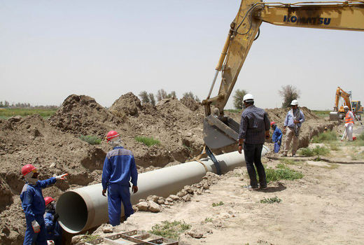 اجرای طرح آبرسانی به روستای ابرشاهرود 