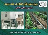 سه طرح کشاورزی شهرستان انار در هفته دولت به بهره برداری می رسد