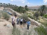 بازدید از اجرای خط انتقال آب تیدر و بخوان شهرستان حاجی آباد 